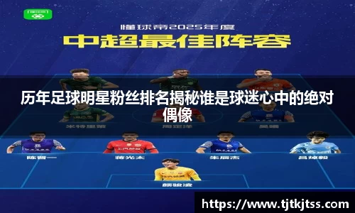 历年足球明星粉丝排名揭秘谁是球迷心中的绝对偶像